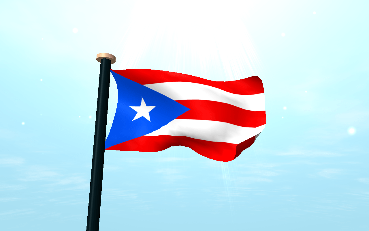 Puerto Rico Flag 3D Free