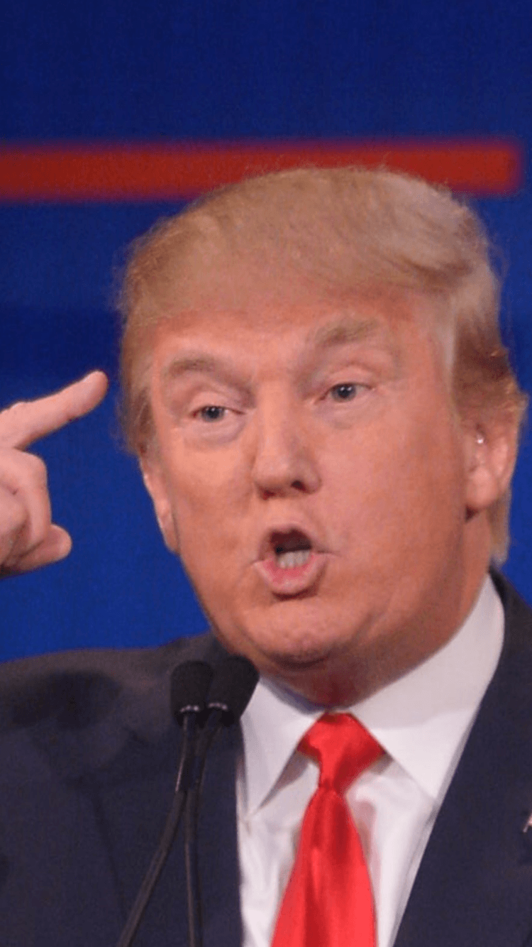 Donald Trump Hand Gestures iPhone 6 Wallpaper (750x1334)