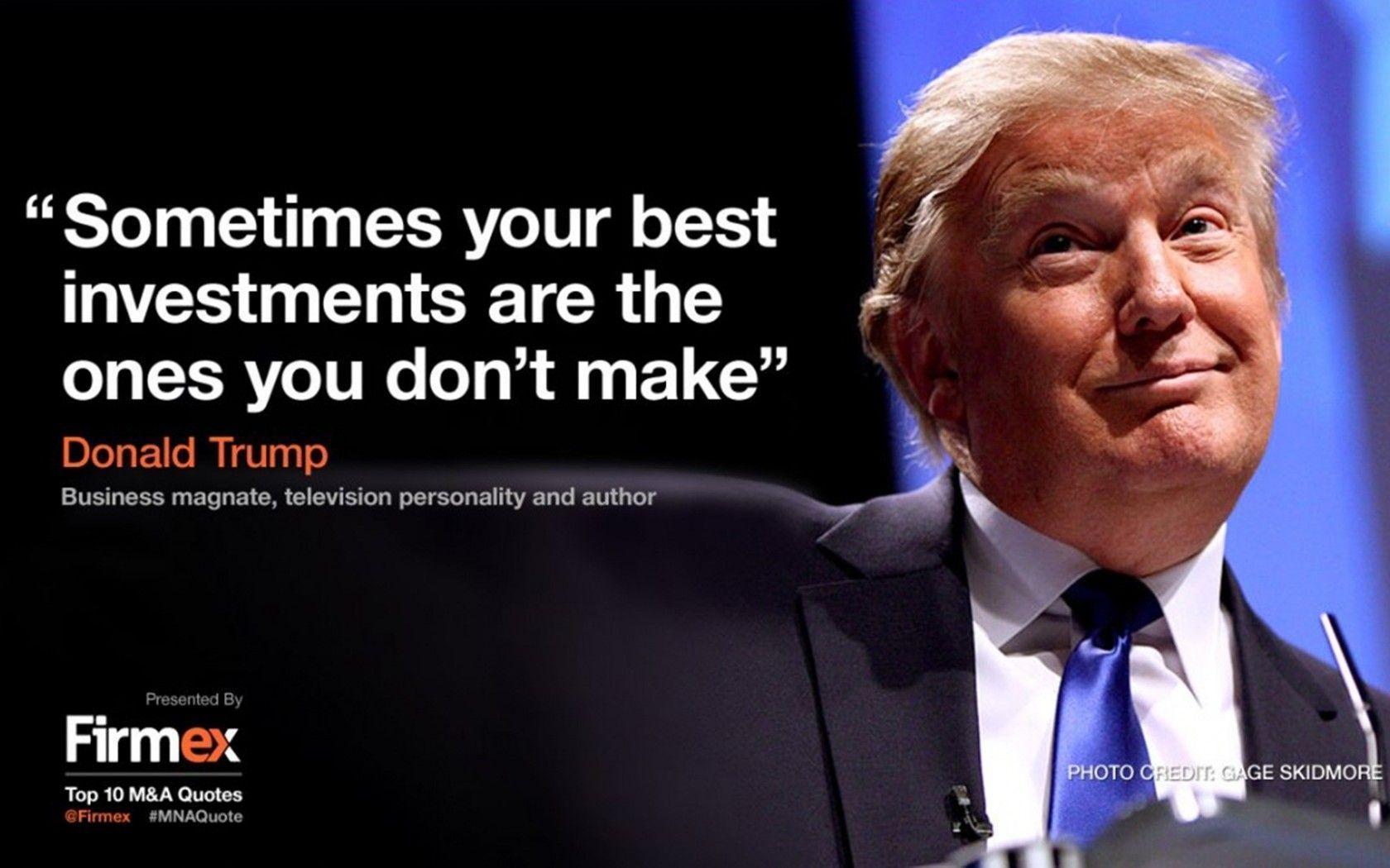 Donald Trump Investment Quotes Wallpaper 11420