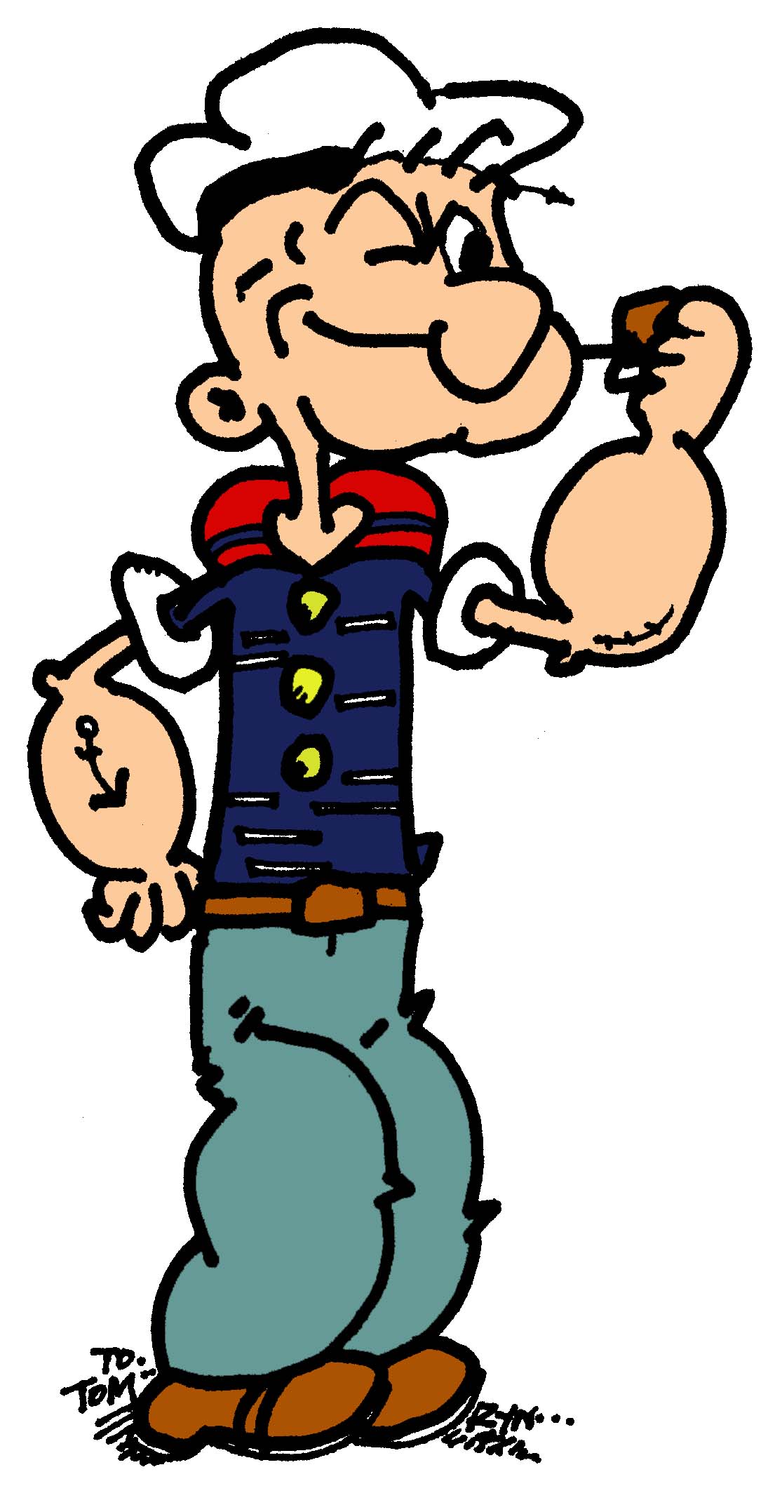 Popeye Widescreen Background Image for HTC One M9