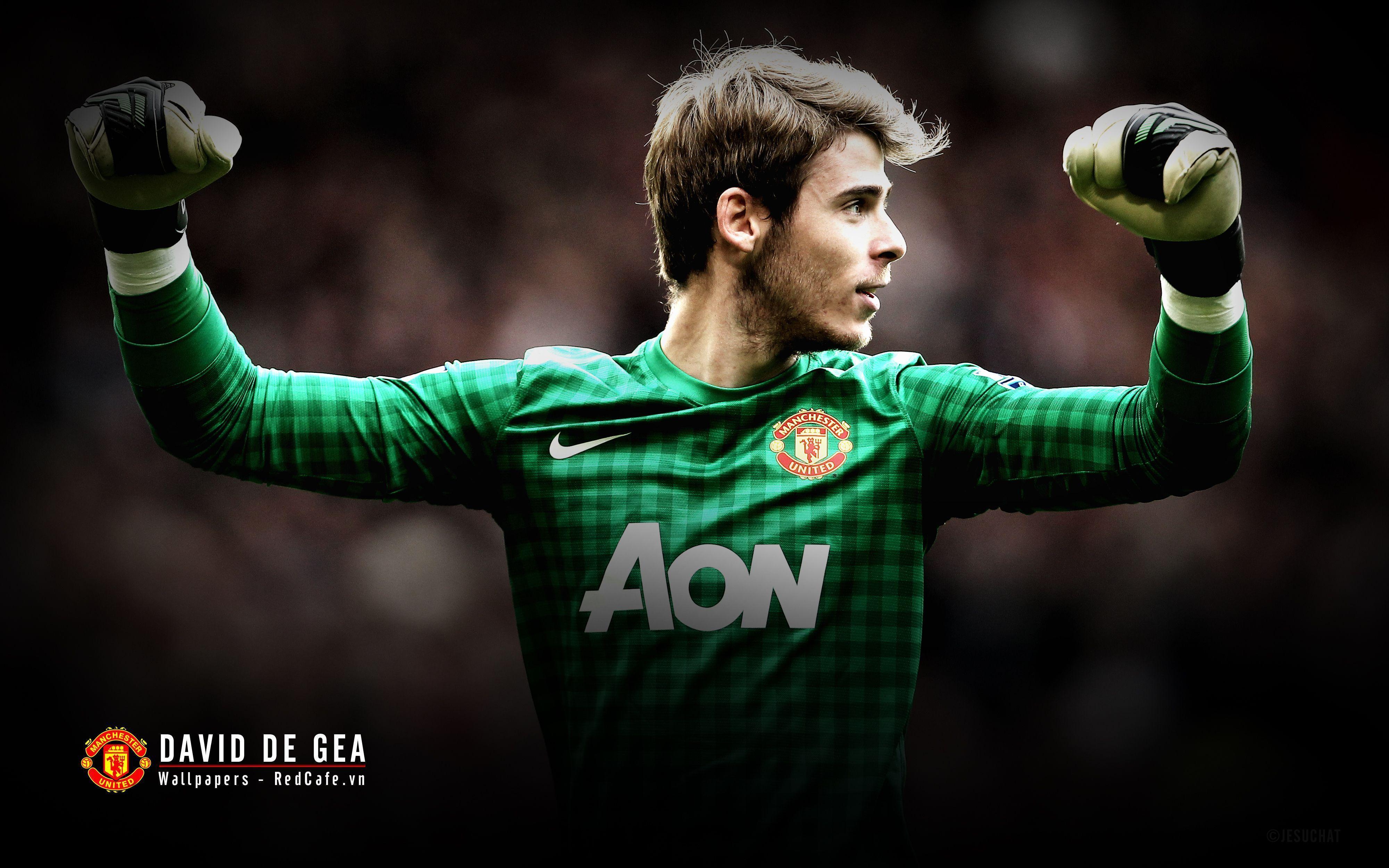 The goalkeeper of Manchester United David De Gea wallpaper