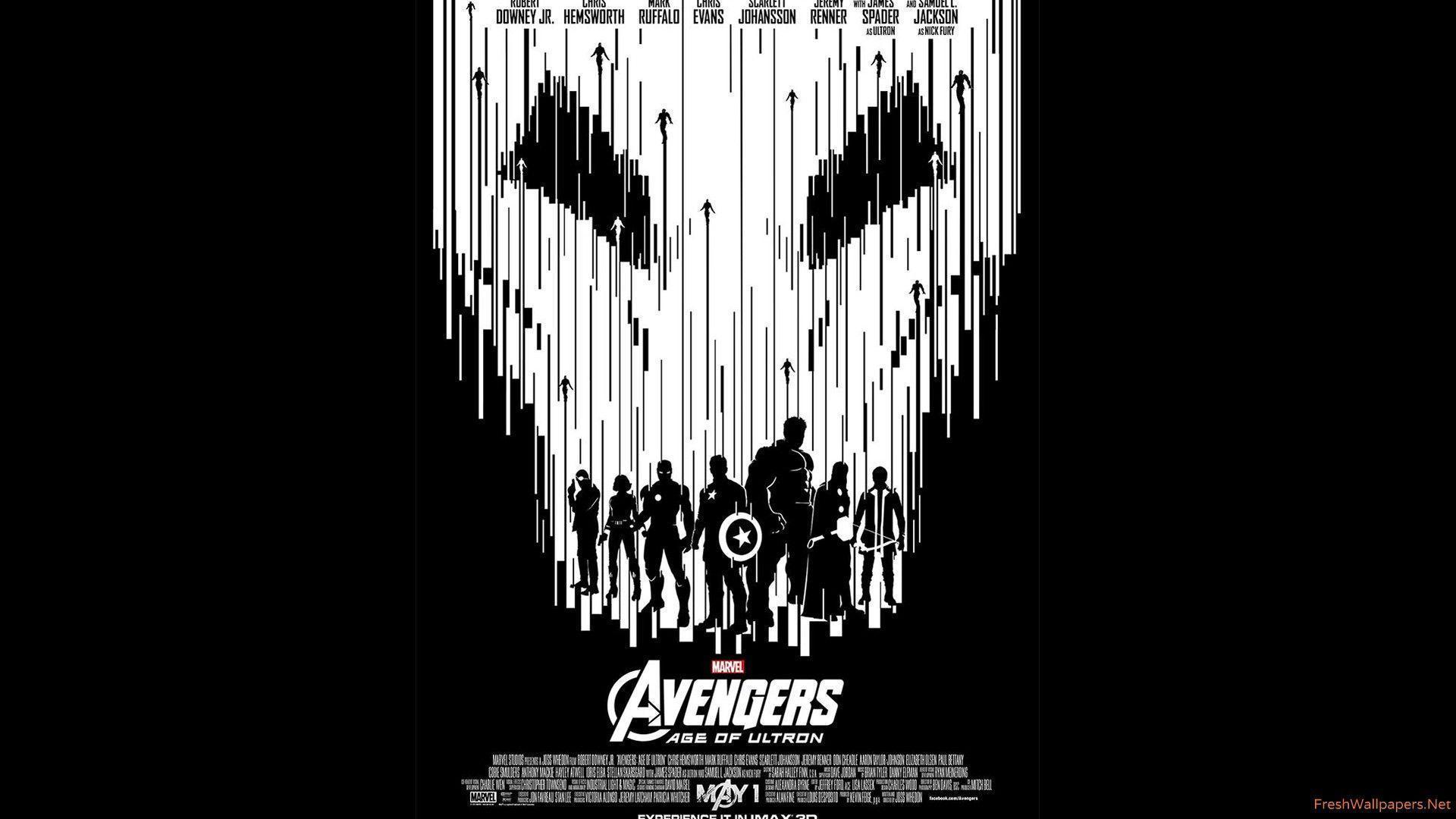 Avengers Age of Ultron Black and White IMAX wallpaper