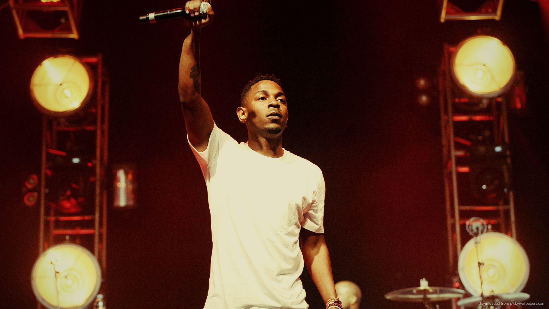 Download 1920x1080 Kendrick Lamar With Mic Wallpapers