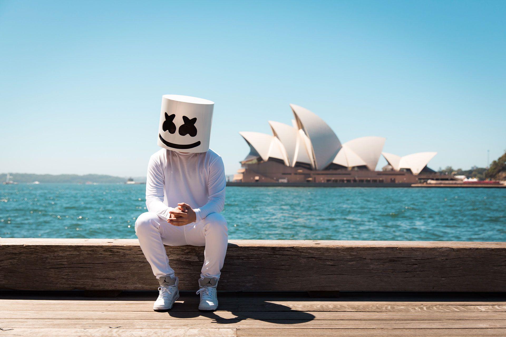 マシュメロ edm marshmello コスプレ ハロウィン マスク グッズ