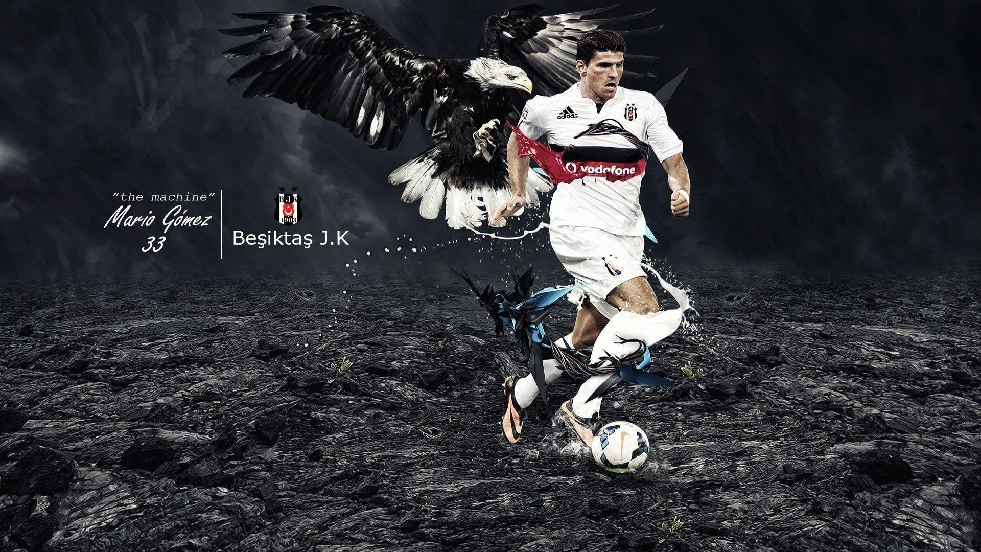 Mario Gomez, Footballers, Besiktas J.K., Eagle Wallpaper HD