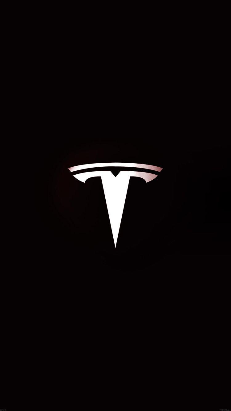 Tesla Motors Logo Art iPhone Wallpaper Free wallpaper for iPhone