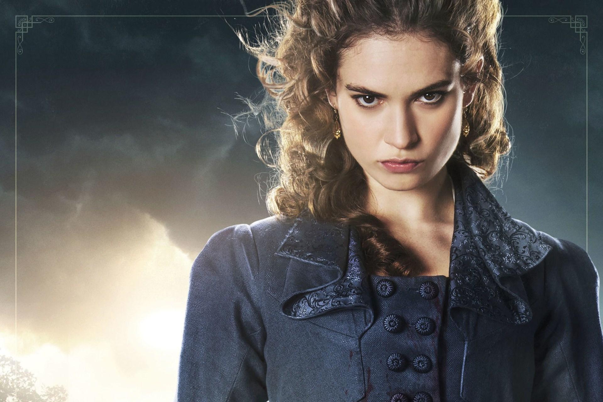 Actress Lily James In Pride And Prejudice And Zombies Movie