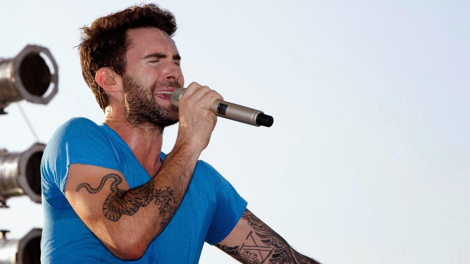 Adam Levine Stylish Stage Performance Image collections