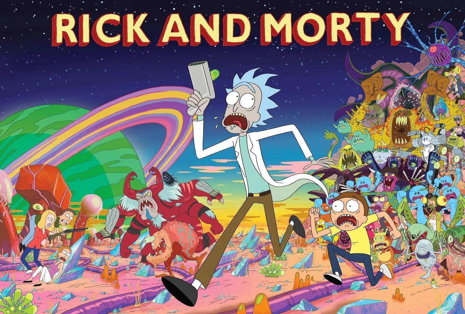 Trippy 4K Rick and Morty Wallpaper Background 63920 5000x3000px