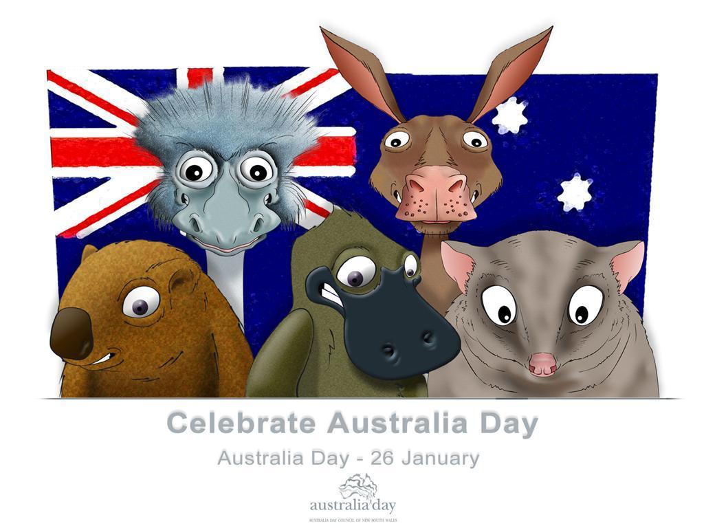 image about Australia Day. Online coloring