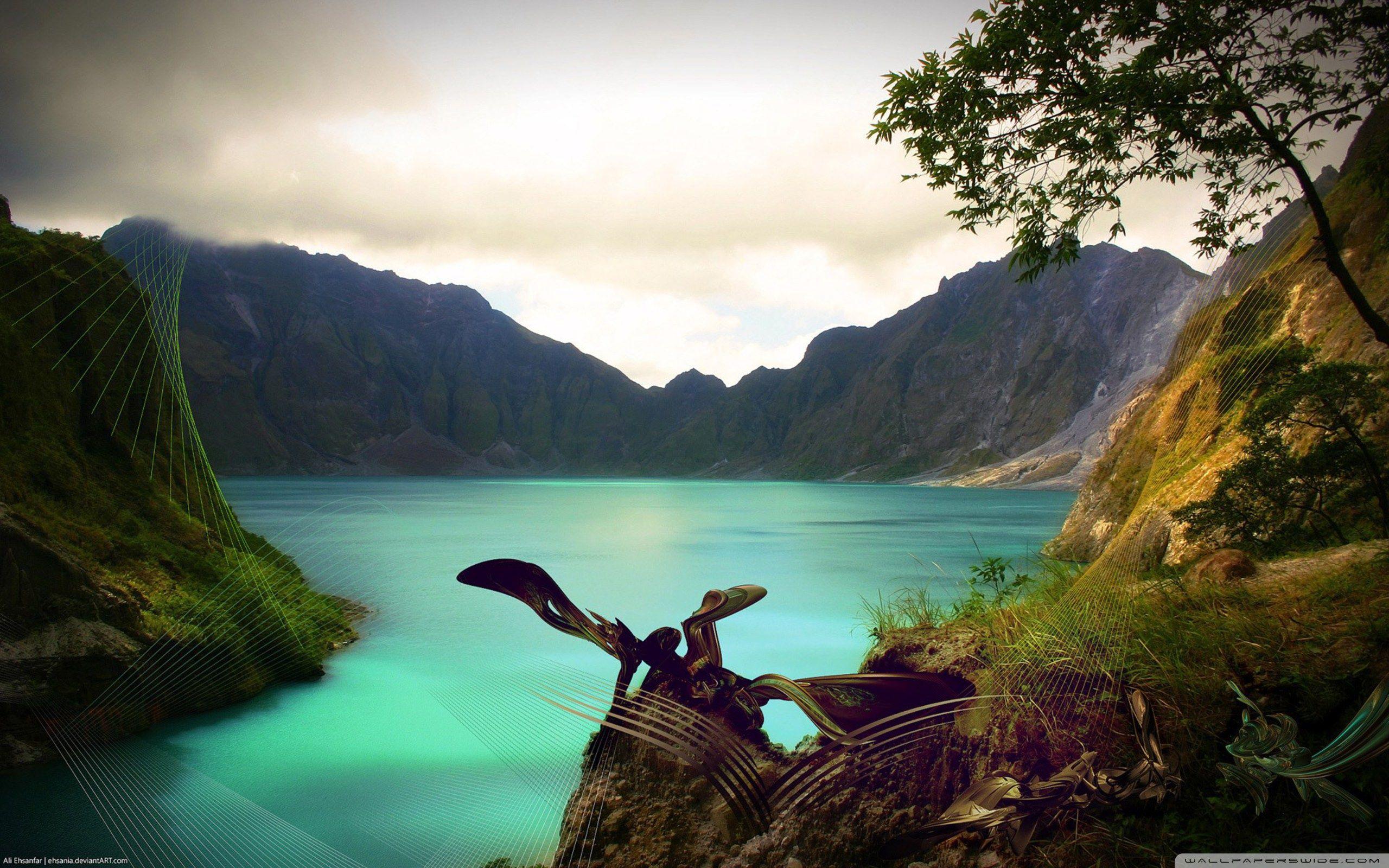 Mountain Lake HD desktop wallpaper, High Definition, Fullscreen