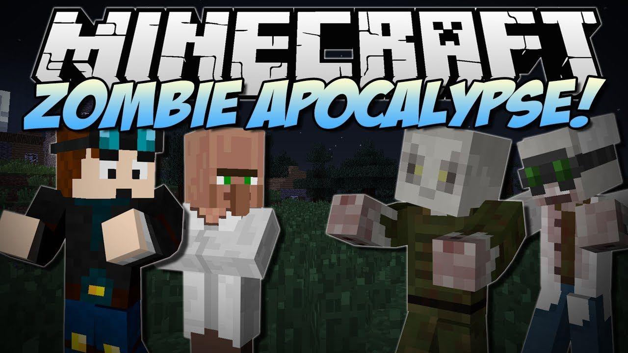 Minecraft. ZOMBIE APOCALYPSE! (Will You Survive?!). Mod Showcase
