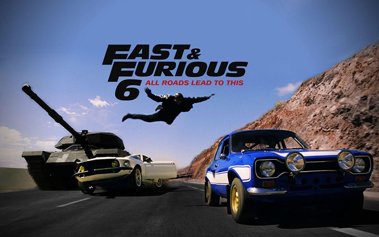Wallpaper The Fast and the Furious Fast & Furious 6 Tanks Jump