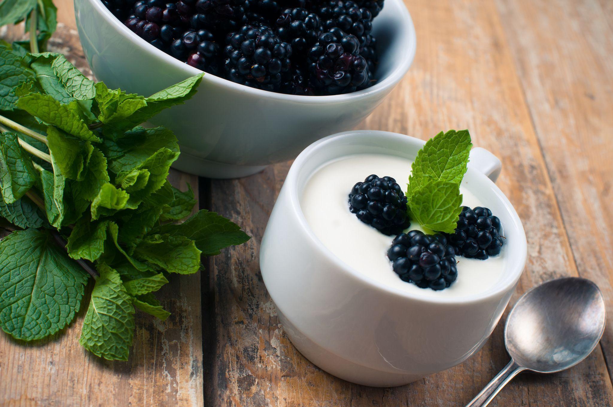blueberry, spoon, health, yogurt fruit, stronger, food wallpaper