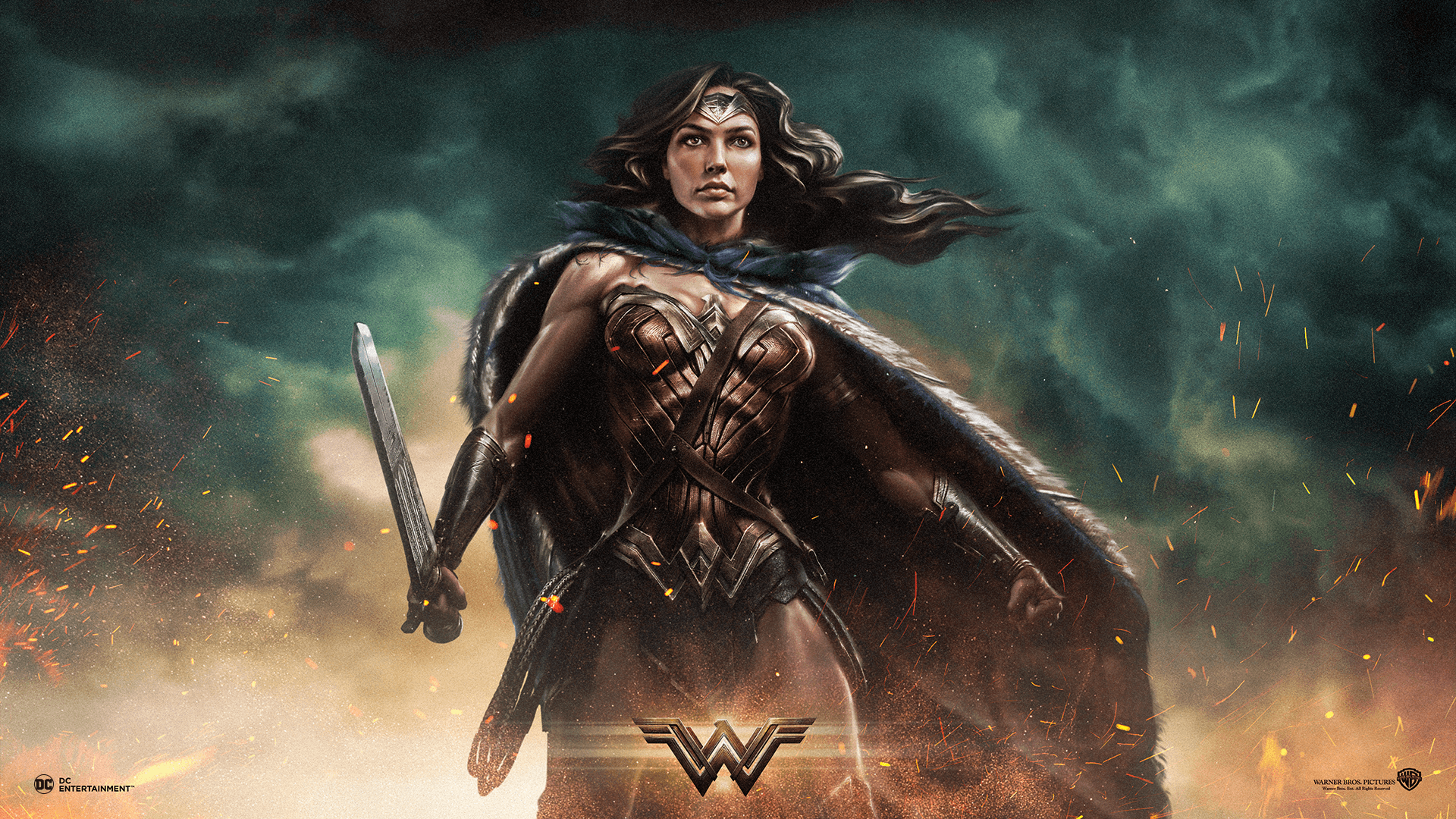 Wonder Woman 2017 Wallpaper 1920 X 1080