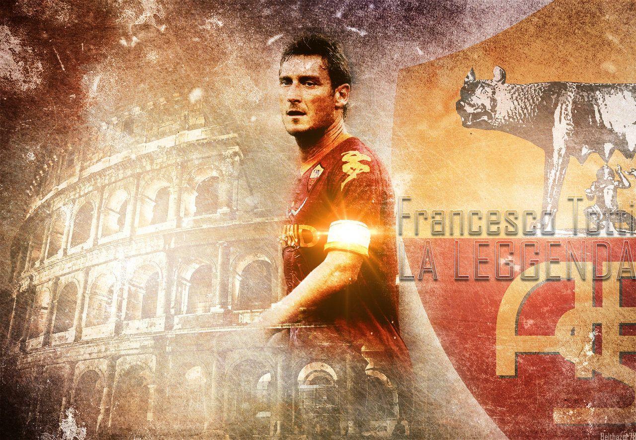 Francesco Totti AS Roma Legend Wallpaper Wallpaper Themes