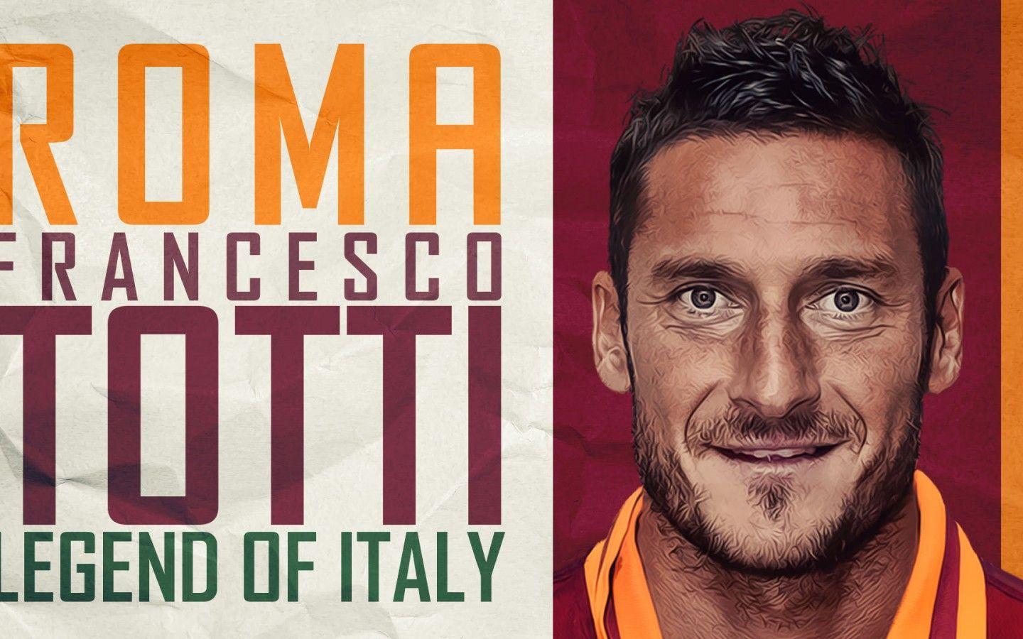 Francesco Totti AS Roma Legend Wallpaper Wallpaper HD