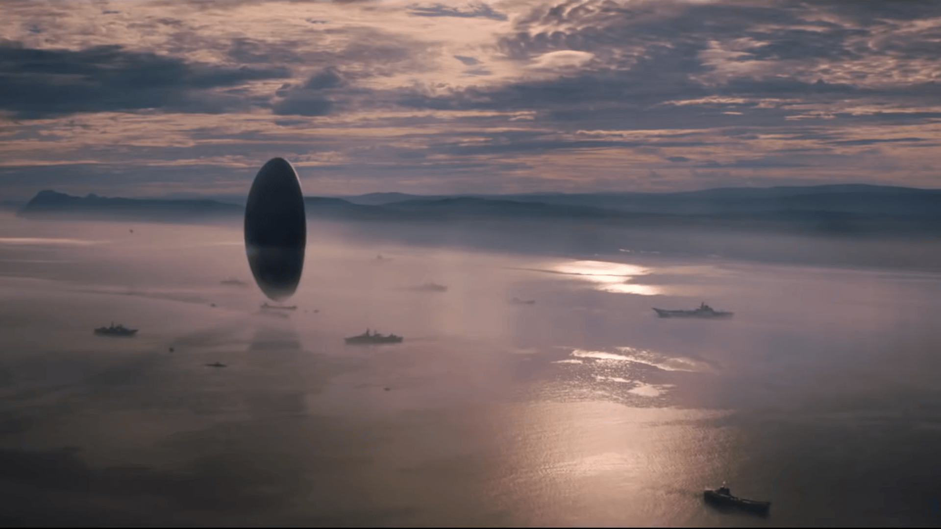 Spaceship on the Sea Arrival the Movie Wallpaper Wallpaper