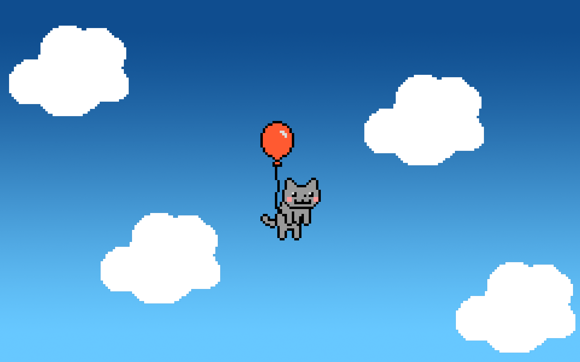 Воздушный шарик с Nyan Cat