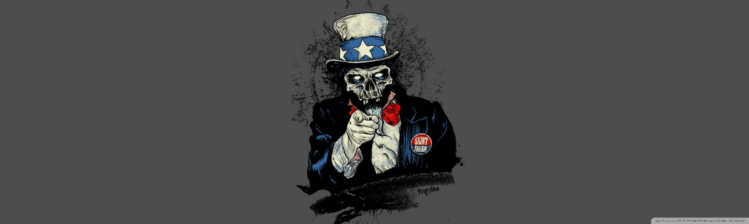 Uncle Sam Zombie ❤ 4K HD Desktop Wallpaper for 4K Ultra HD TV