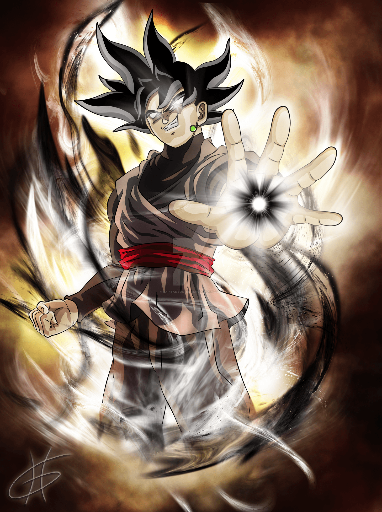 Black Goku SSJ 4, png