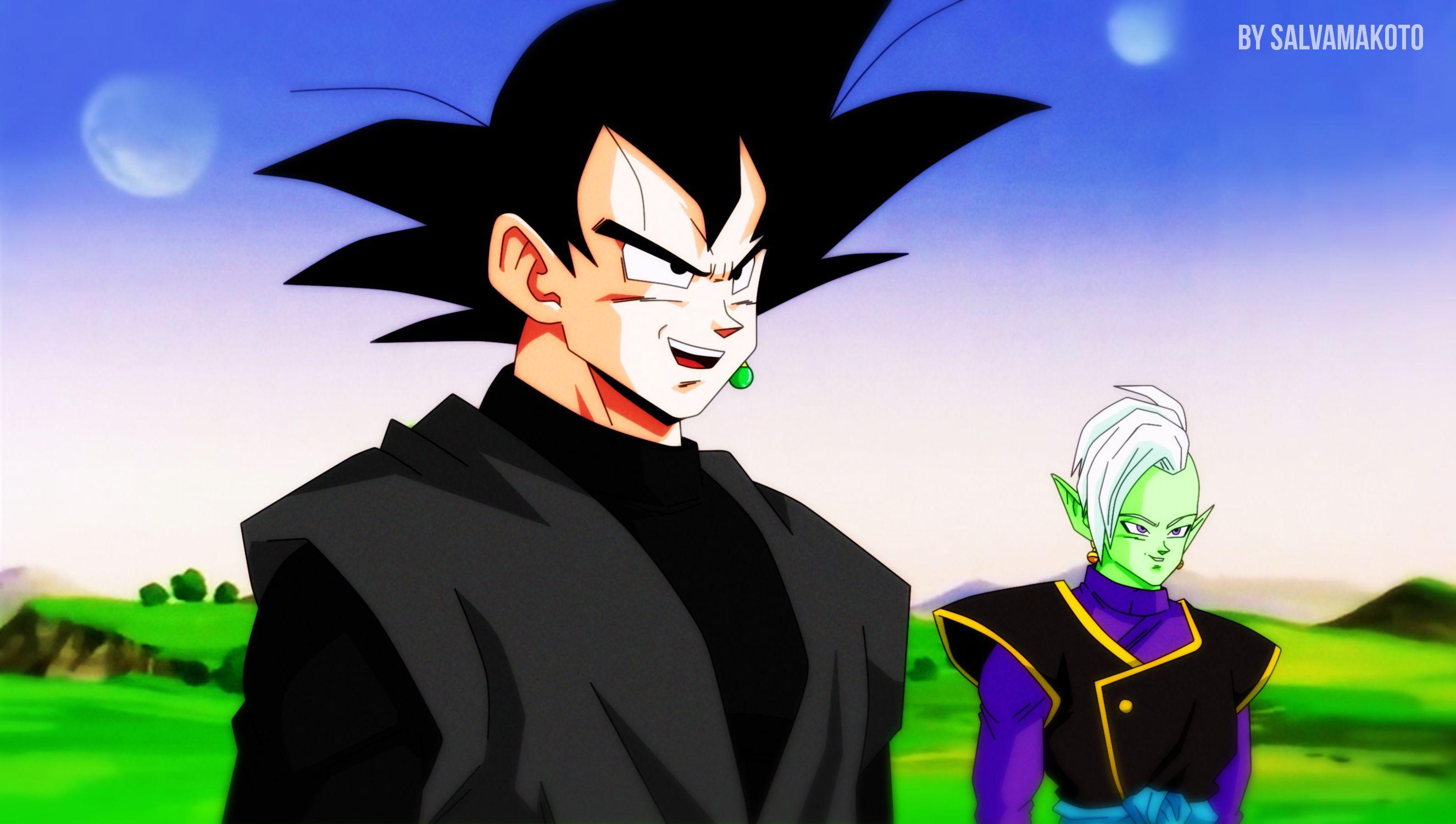 Black Goku and Zamasu HD Wallpaper
