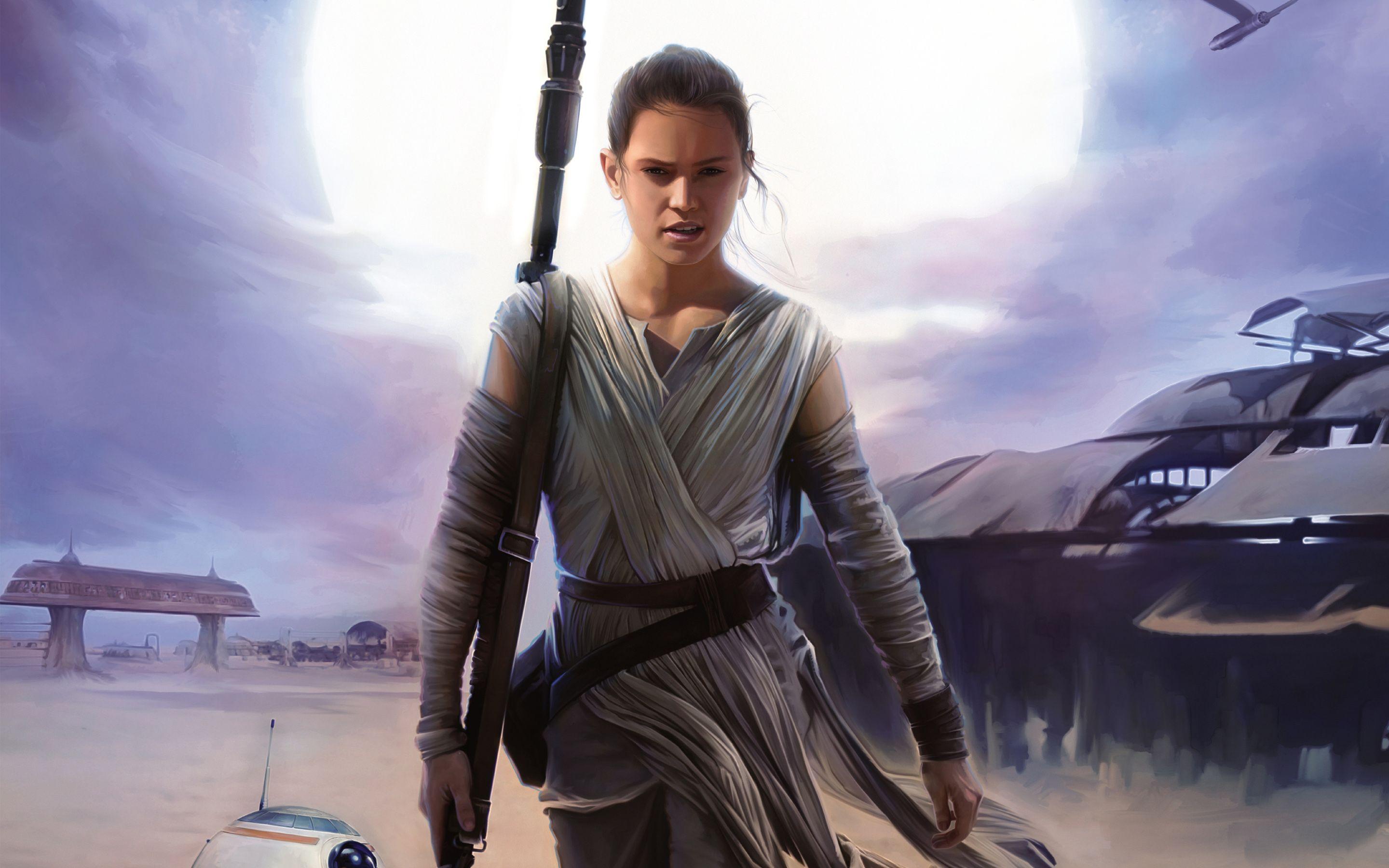 Rey Star Wars The Force Awakens Wallpapers