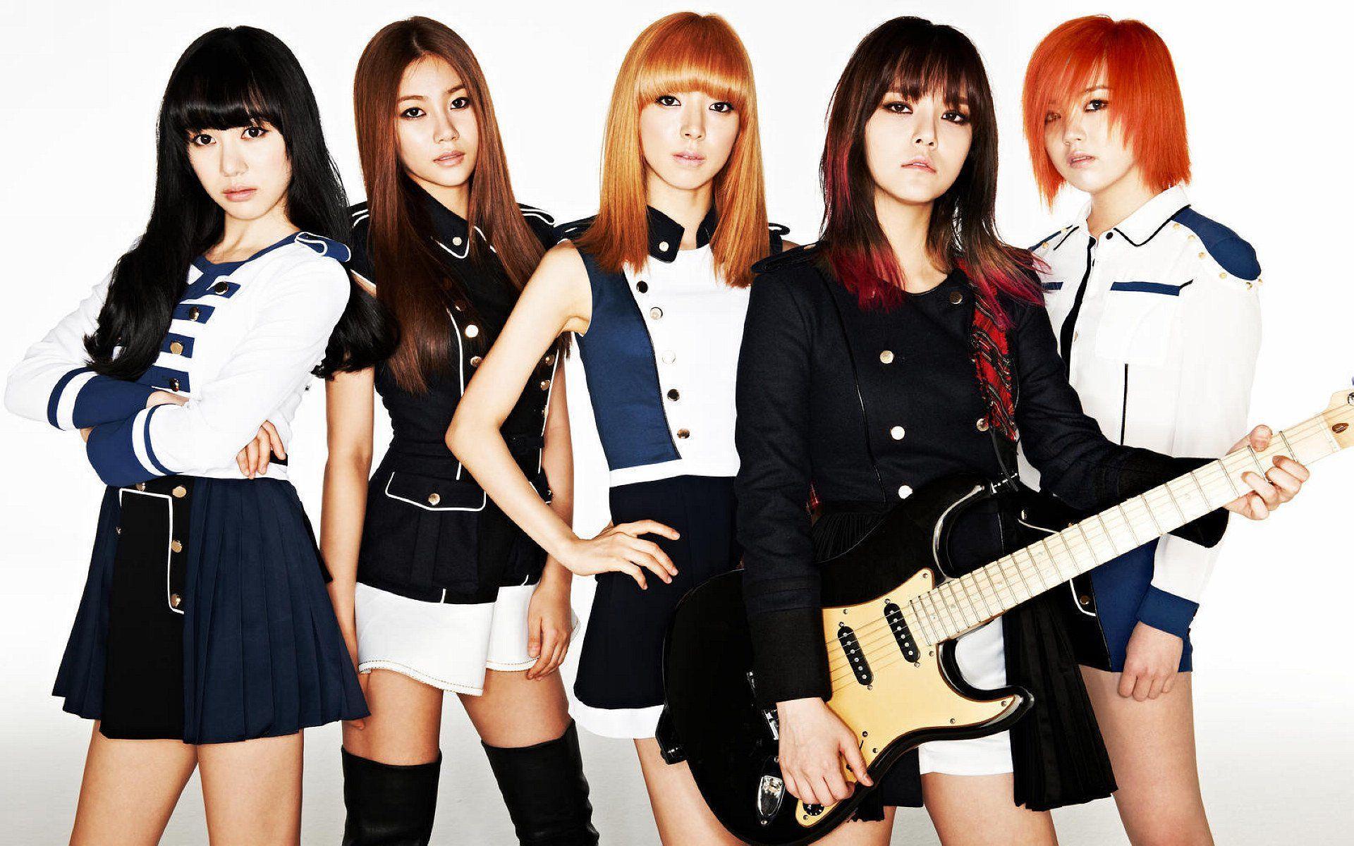 AOA Rock Pop Dance R B Kpop K Pop Electropop Guitar Wallpaper