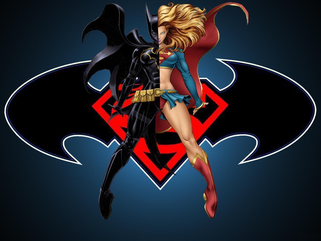 Elseworld&;s Finest: Supergirl & Batgirl HD Wallpaper