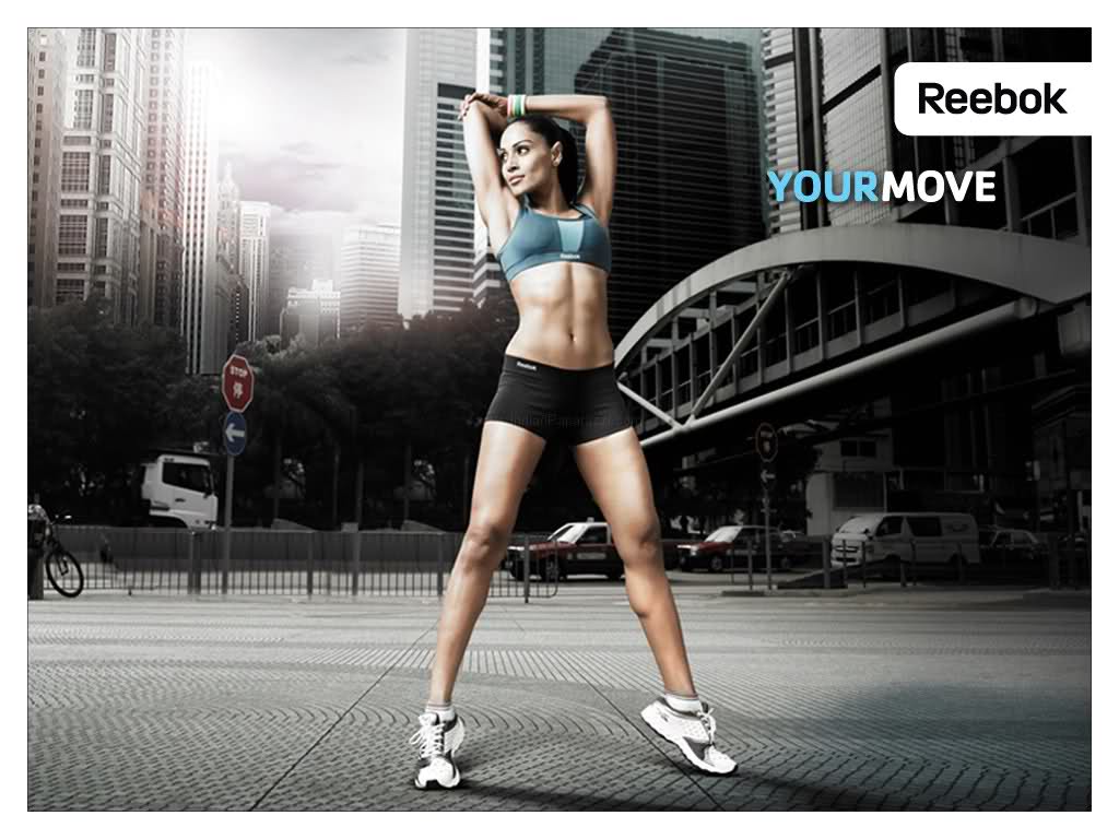 Bipasha Basu & Dhoni Reebok Wallpaper !!!