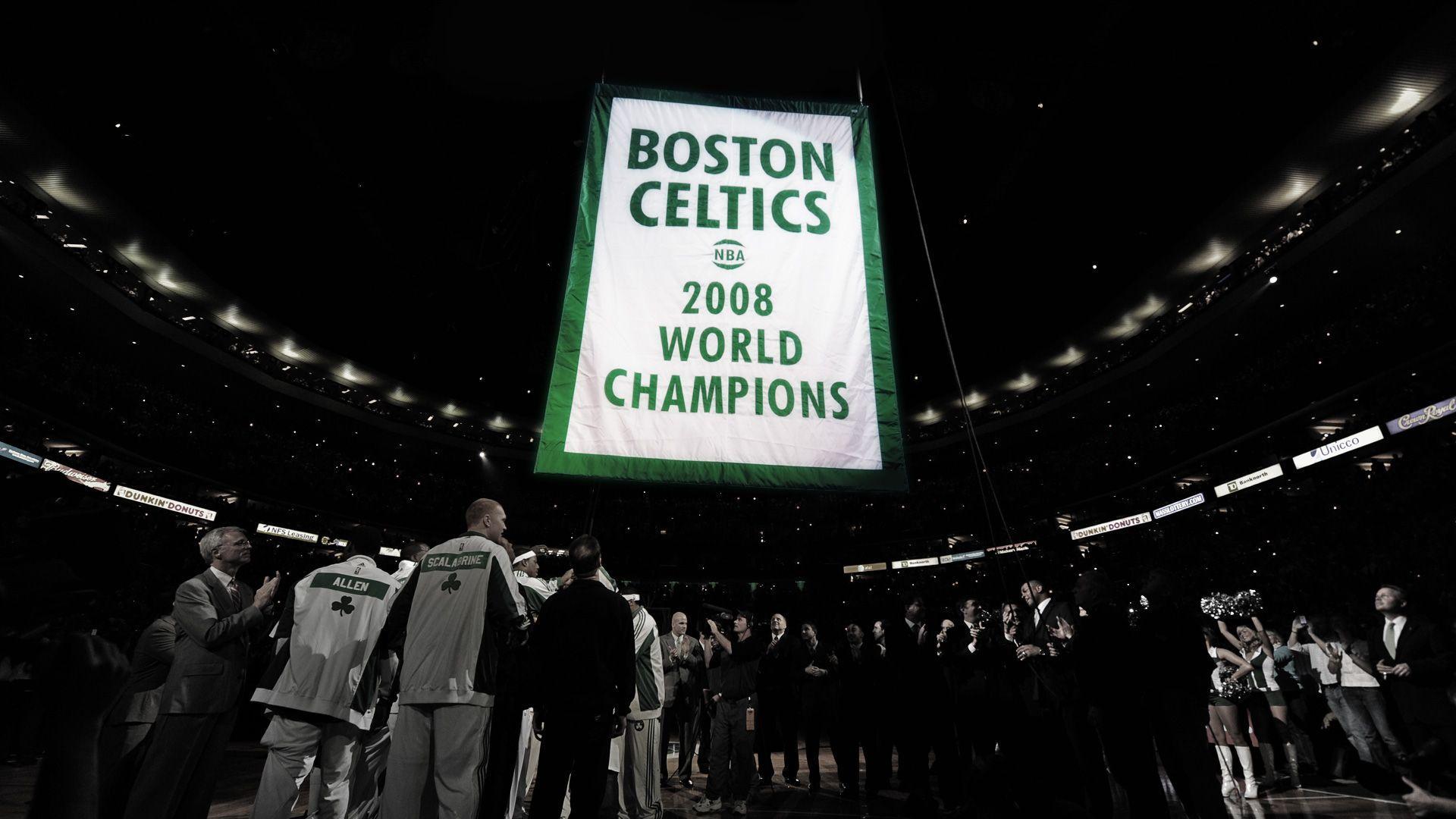 Wallpaper Widescreen Bannerraise Boston Celtics Wallpaper