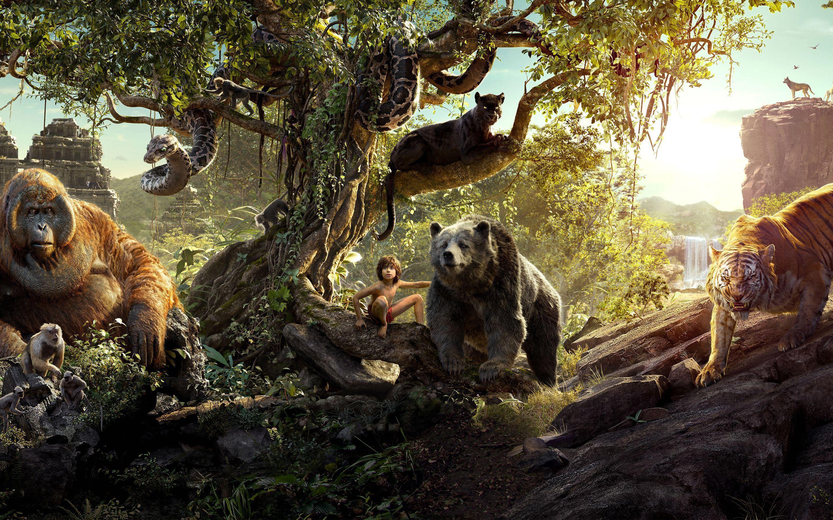 The Jungle Book (2016) HD Wallpaper. Background