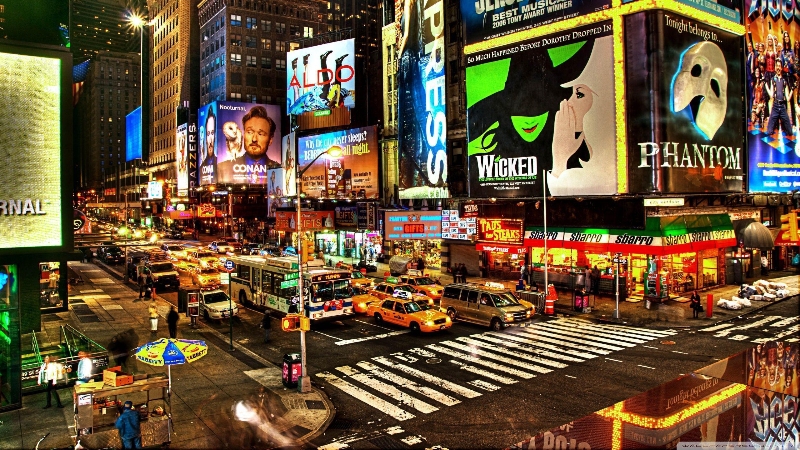 Street Advertising In New York HD desktop wallpaper, High