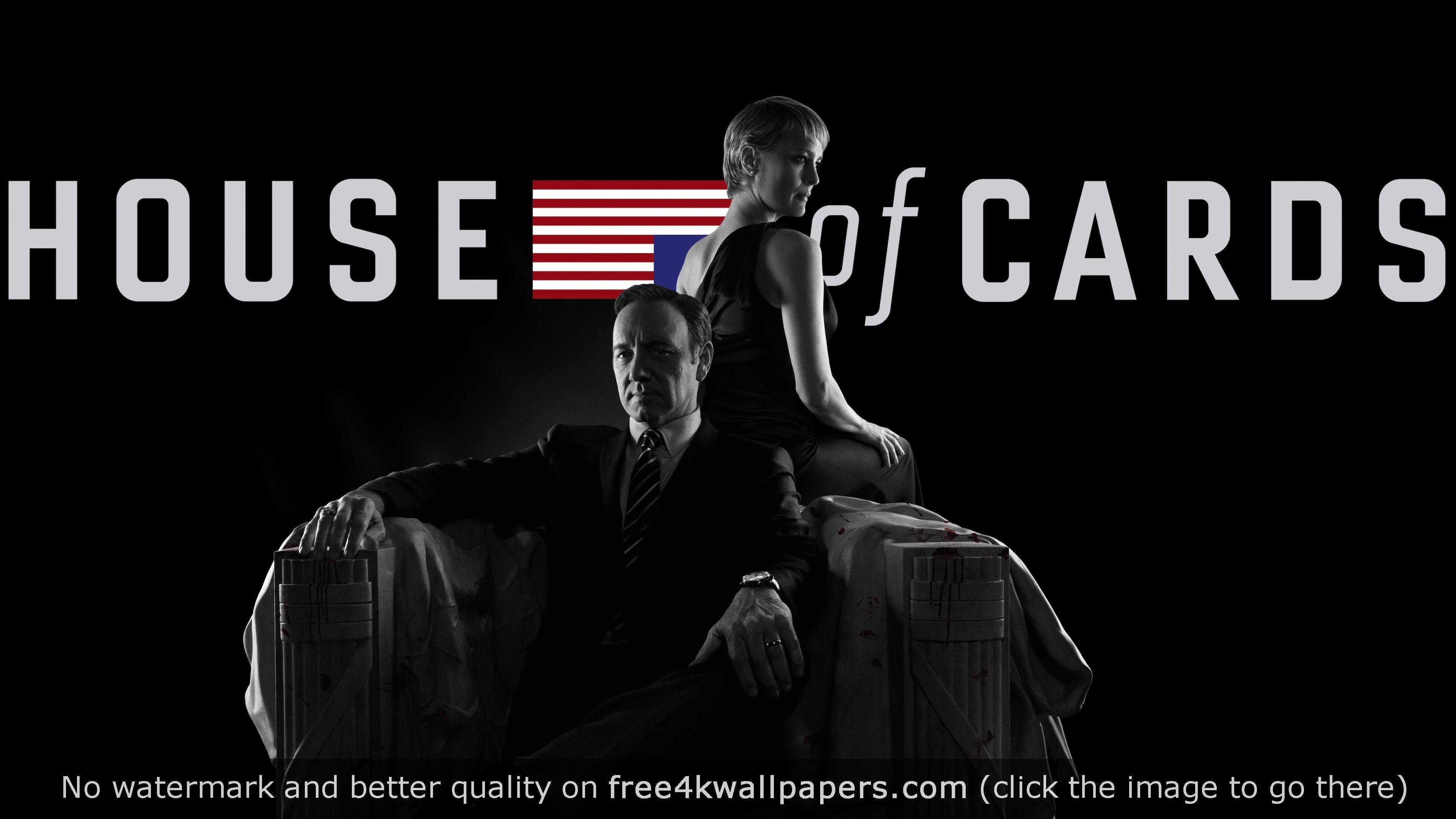House of Cards and White 4K wallpaper