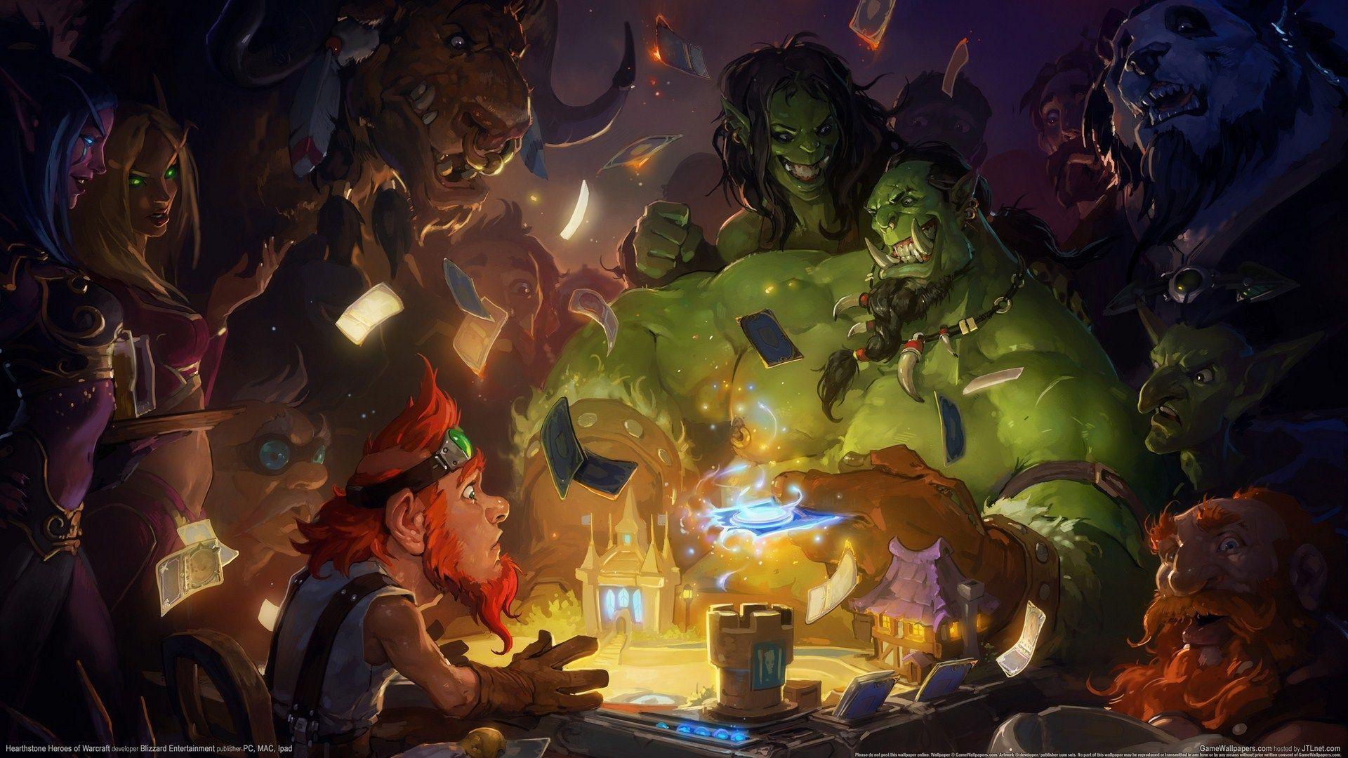 HEARTHSTONE HEROES OF WARCRAFT fantasy world wallpaper
