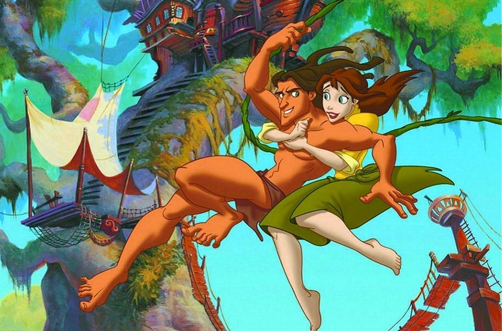 Disney HD Wallpaper: Tarzan & Jane HD Wallpaper