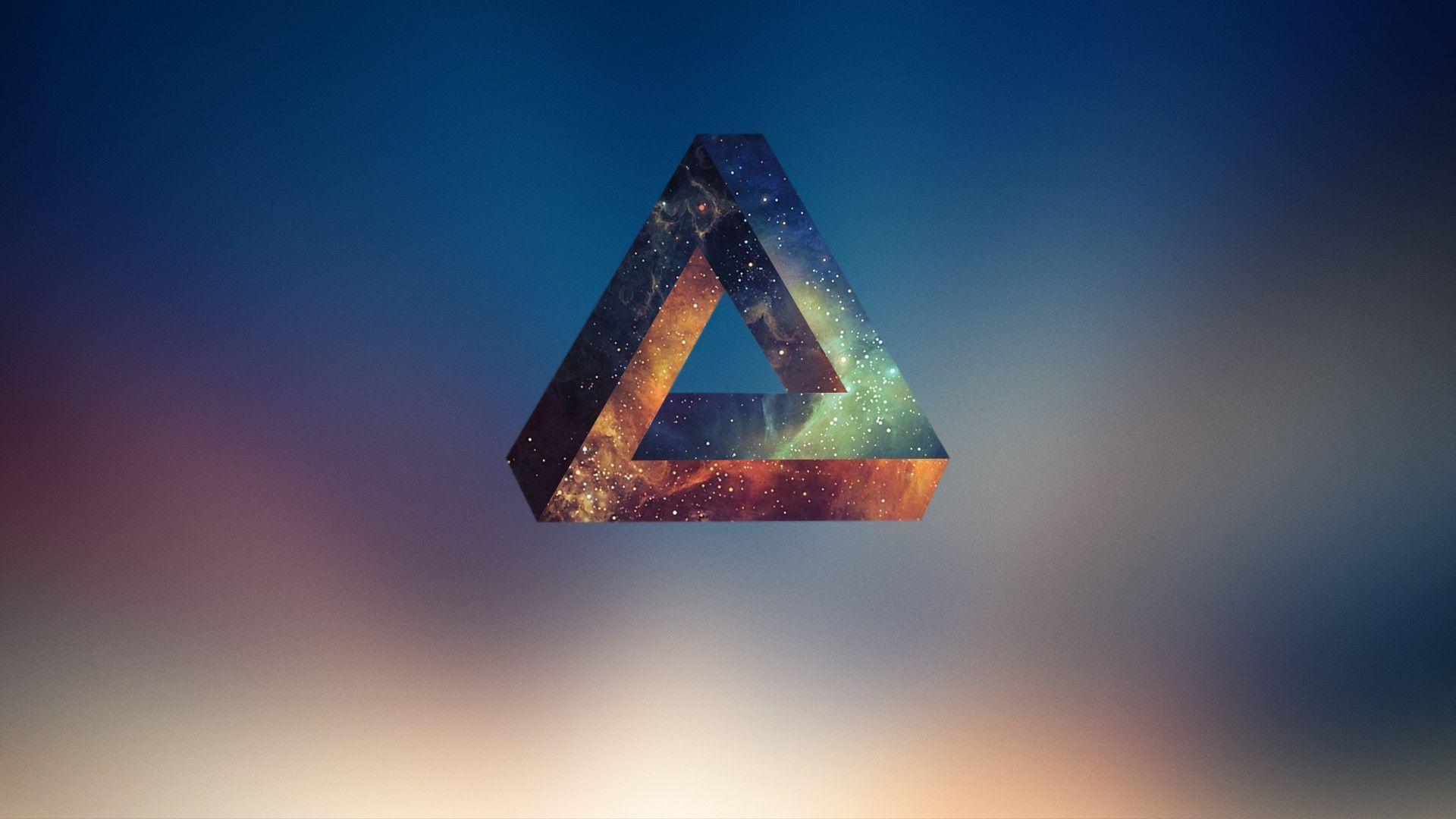Penrose Triangle, Abstract, Geometry Wallpaper HD / Desktop