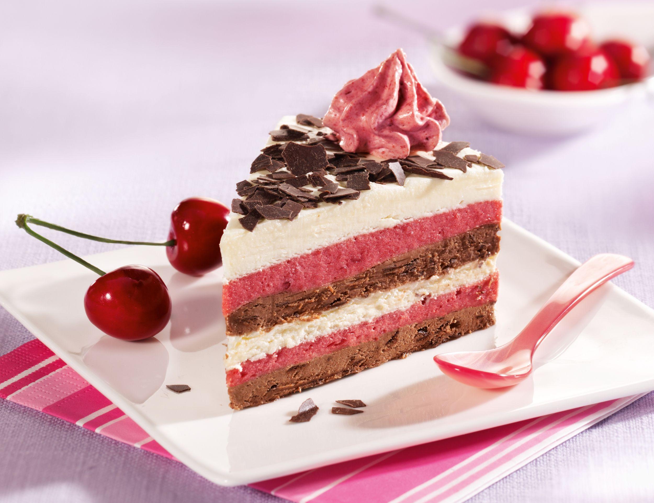 dessert, sweet, cake, red spoon, cute, food, HD wallpaper