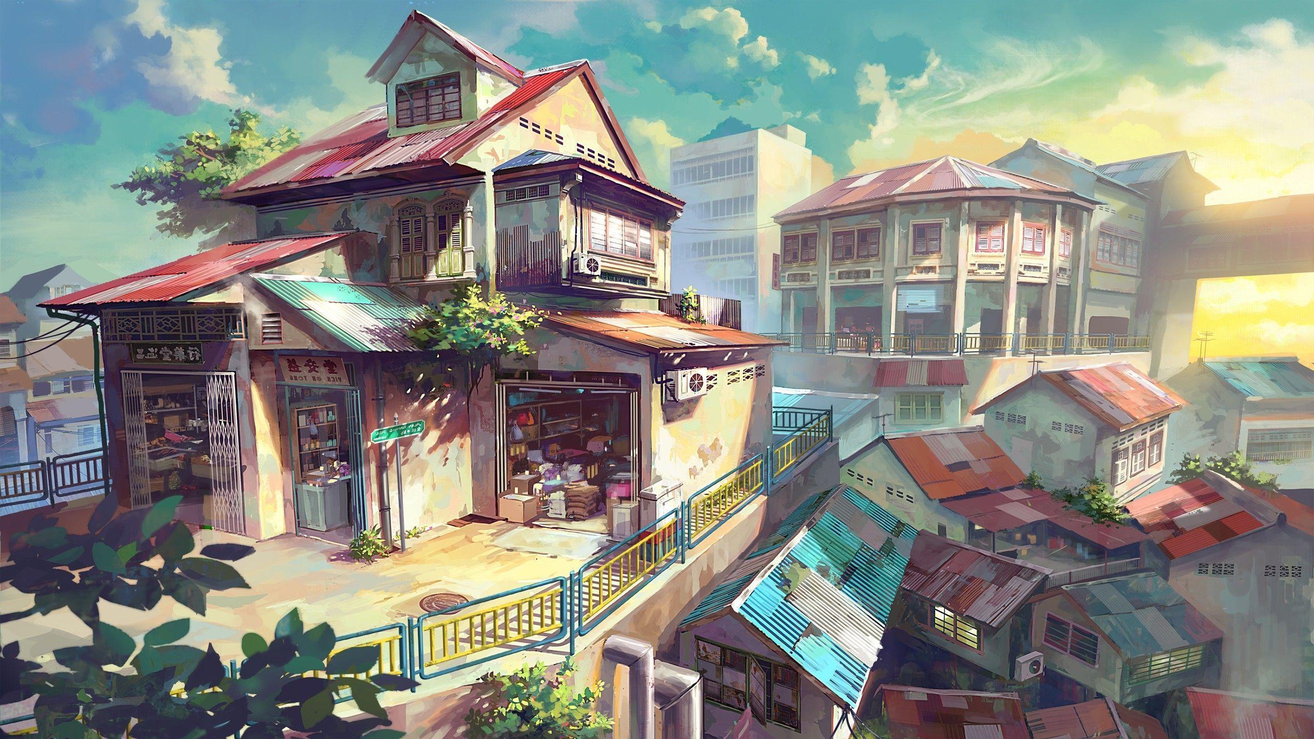 Wallpaper : anime house, sunset 1920x1080 - bruhfunny419 - 1967099 - HD  Wallpapers - WallHere