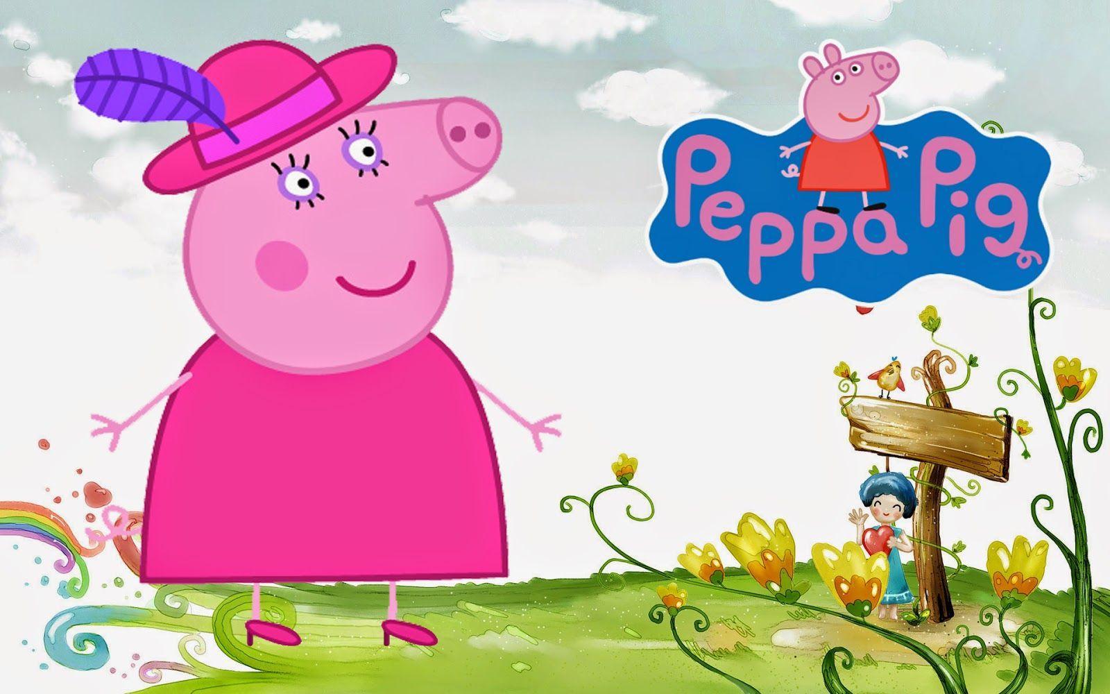Peppa pig, Pigs and Wallpaper