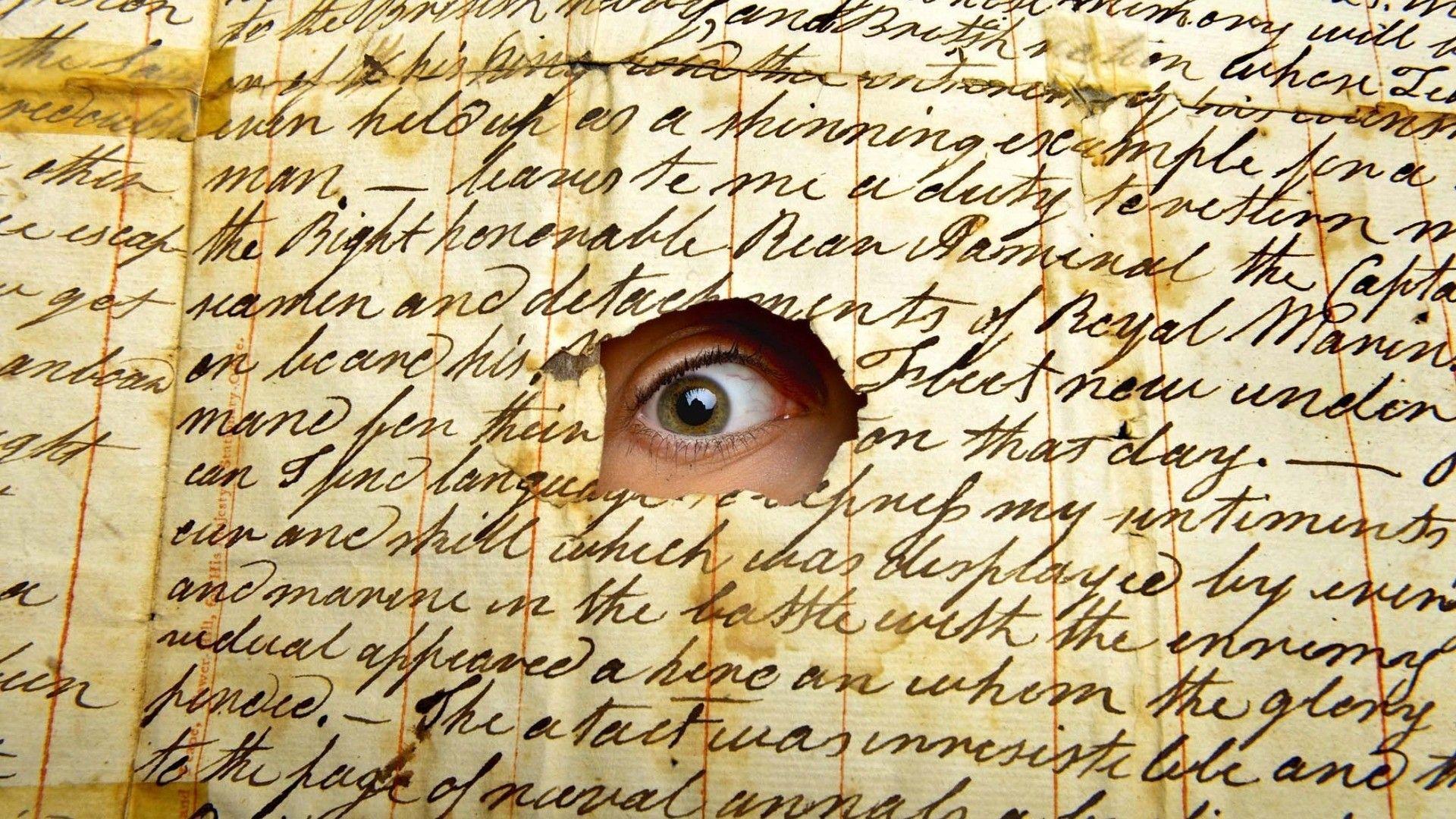 men, Eyes, Looking At Viewer, Paper, Writing, Letter, Vintage