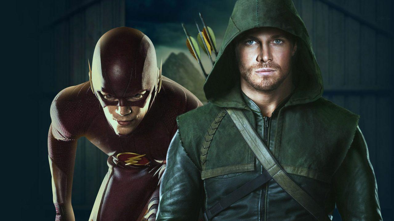 Oliver Queen The Arrow VS Barry Allen The Flash HD desktop wallpaper