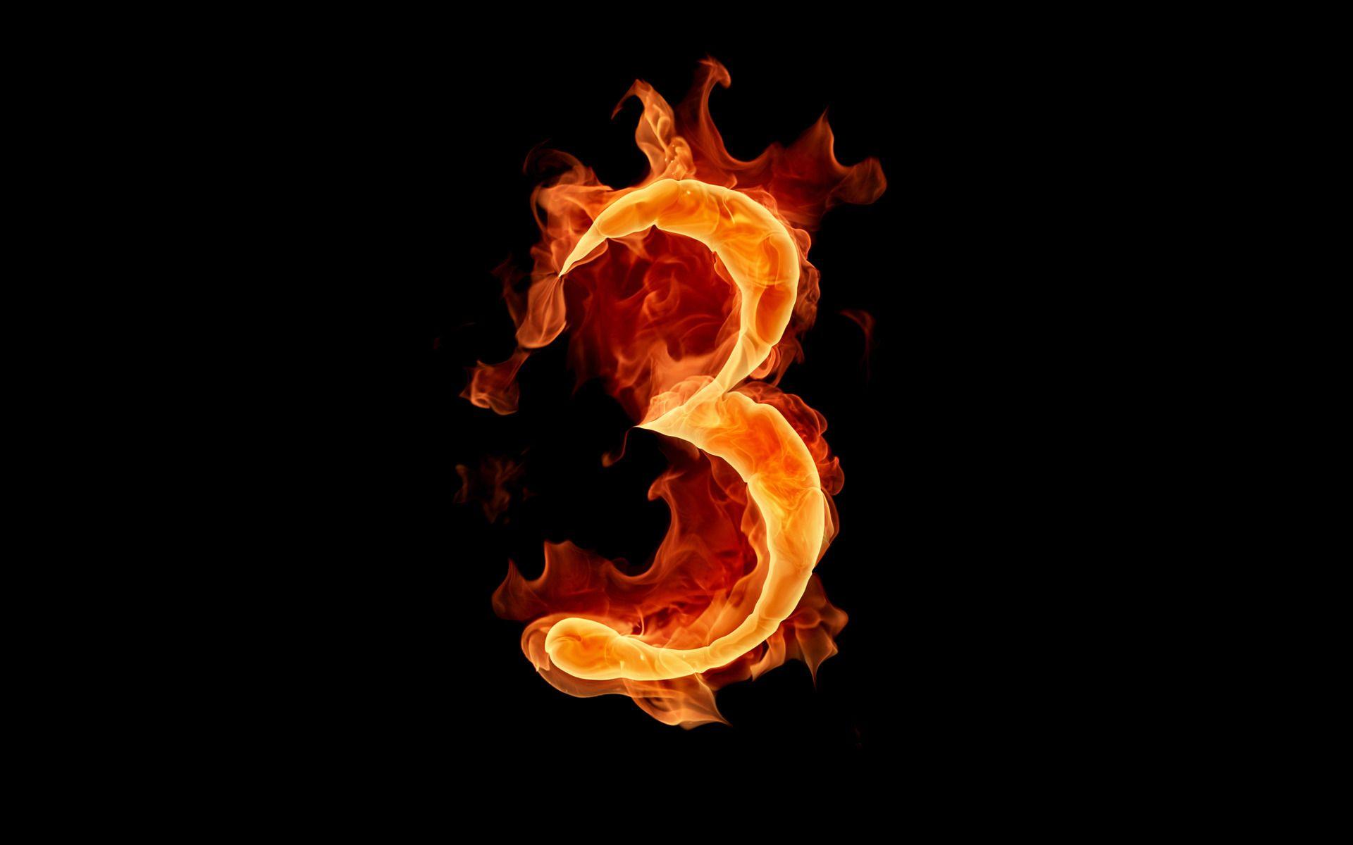 The fiery numbers picture 3 Wallpapers