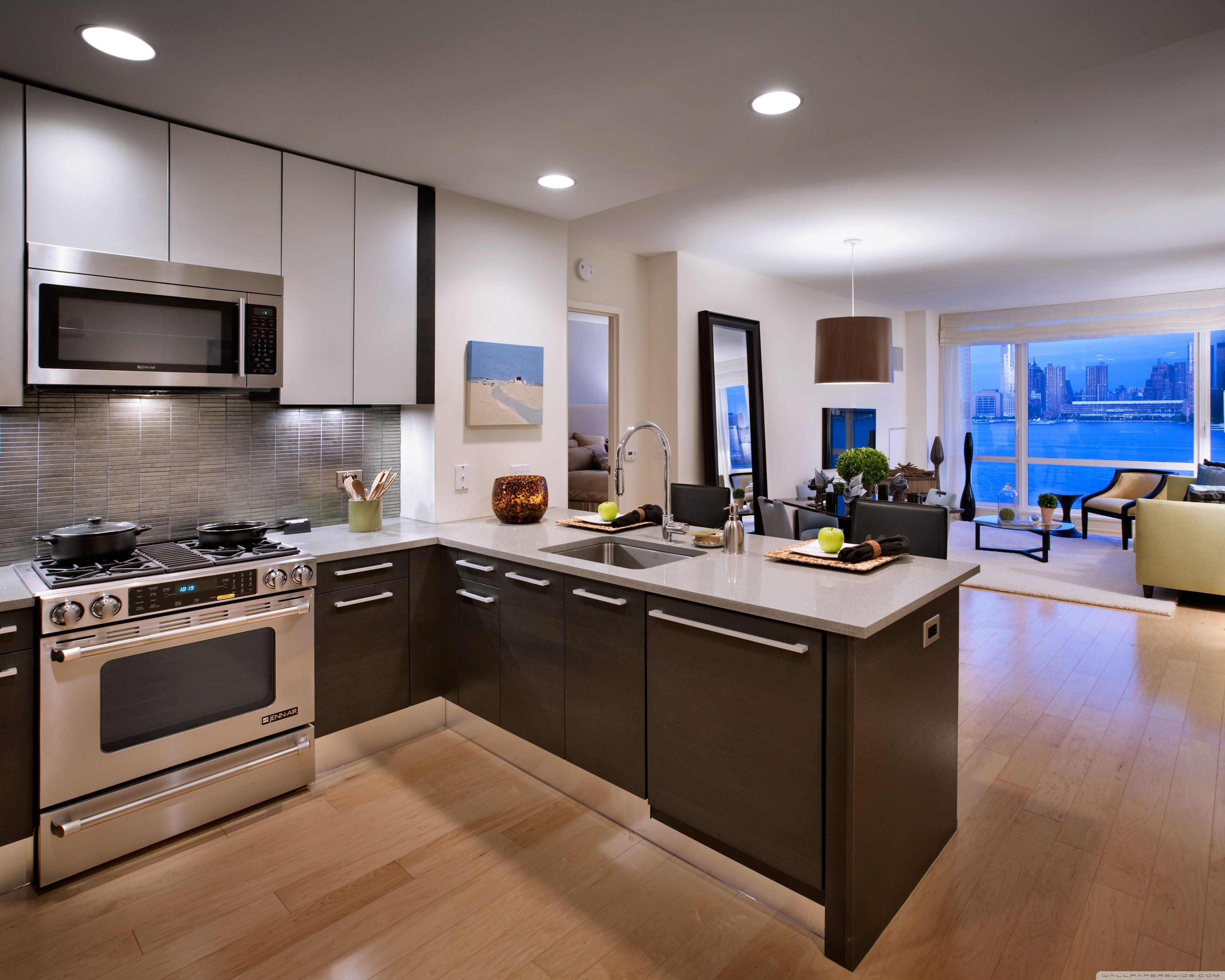 Modern Kitchen HD desktop wallpaper, High Definition, Fullscreen