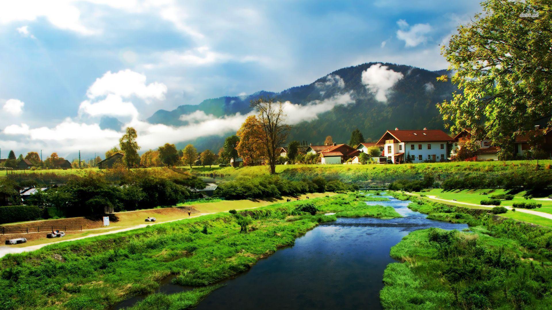 Beautiful Wallpaper Of Mountains and Rivers