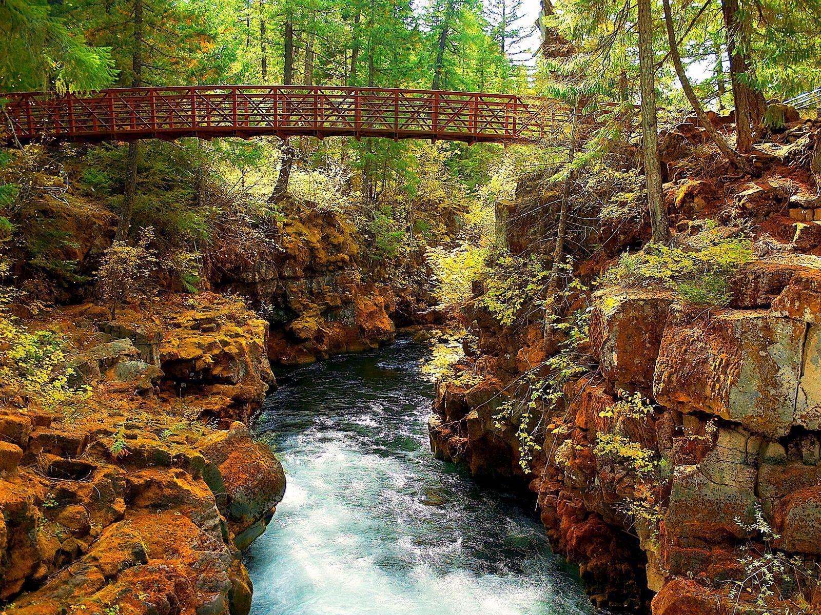 Rogue River Gorge Wallpaper Rivers Nature Wallpaper in jpg format