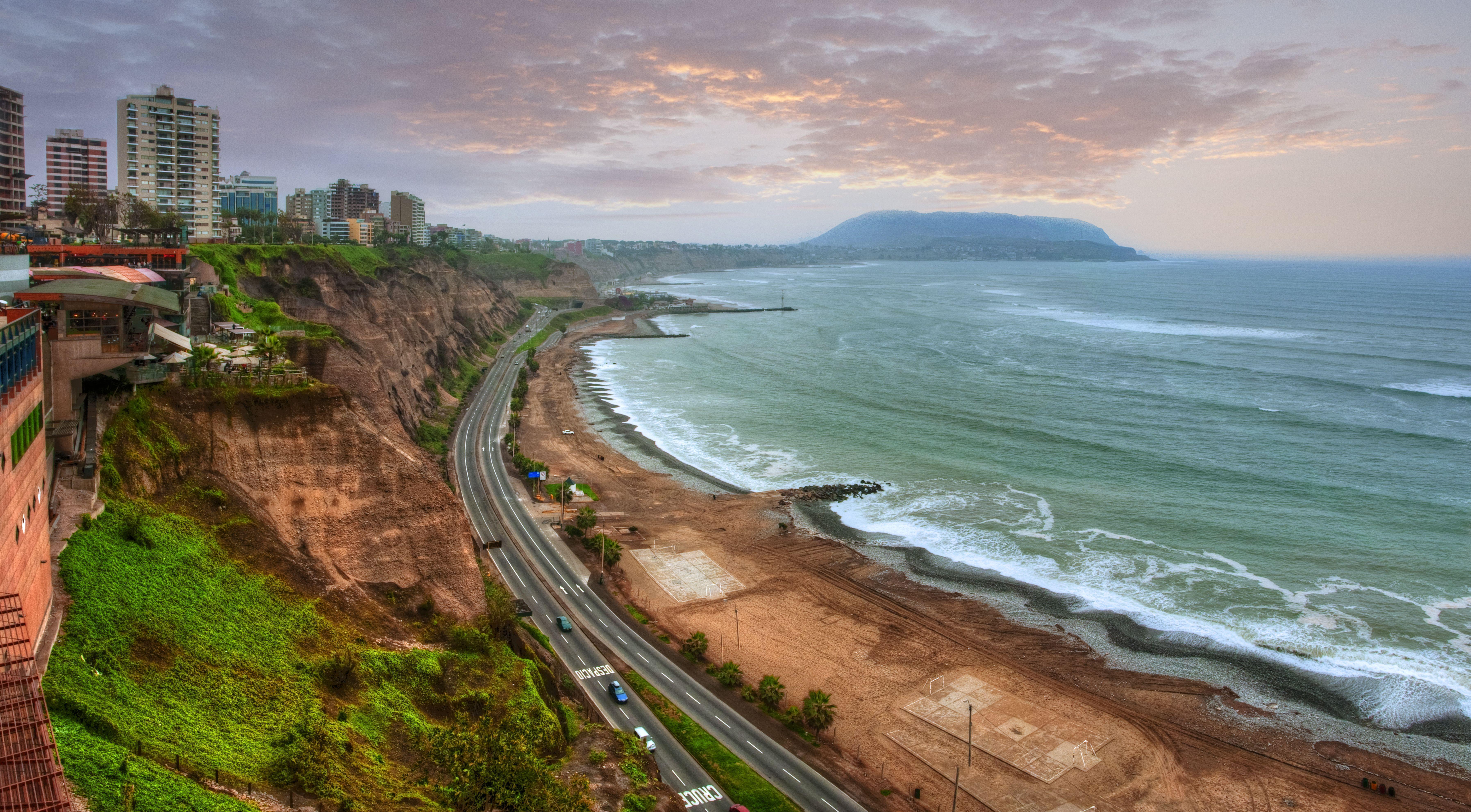 Coast of Lima 5k Retina Ultra HD Wallpaper. Background Image