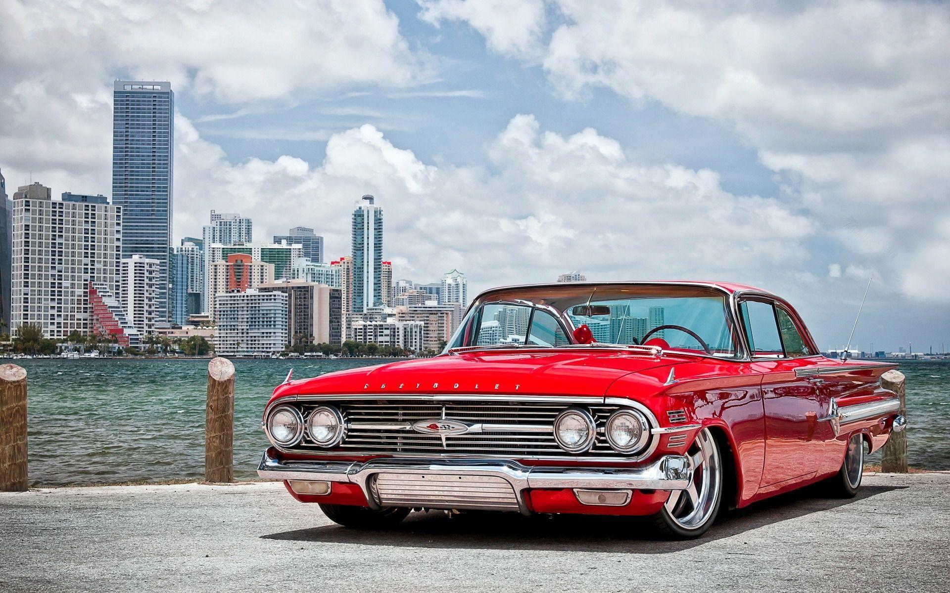 Chevrolet 1960 chevyred tuning low retro hot rod wallpaper