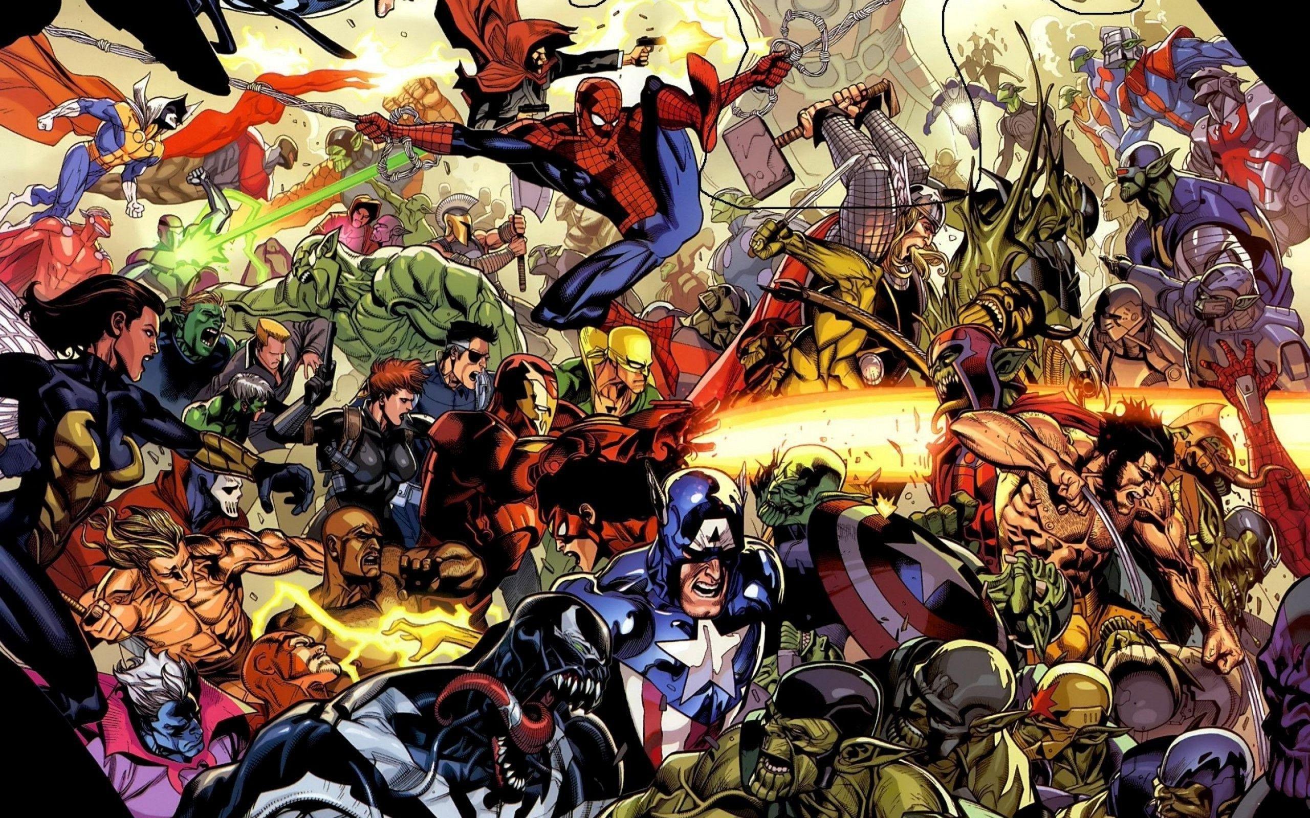 Marvel Comics, Superhero, Spider Man, Venom, Iron Man, Captain