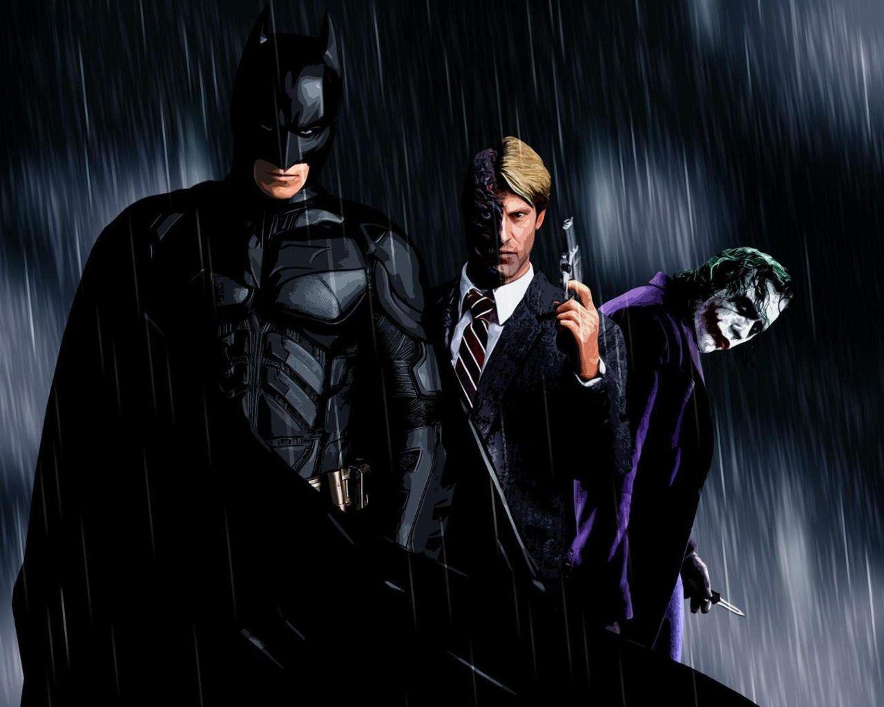 Batman Aaron Eckhart Two Face The Joker HD Wallpaper For Laptop